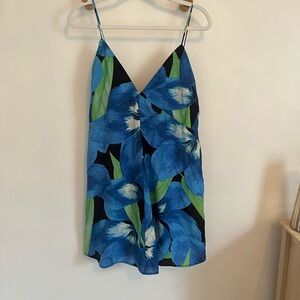 H&M Blue Floral Mini Dress